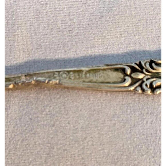 Sterling Silver Demitasse Spoon, Small Spoon, Appetizer Spoon - Picture 3 of 4